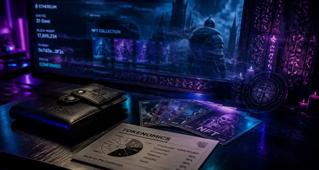 Jeux play-to-earn : cold wallet, NFT et tokenomics en blockchain