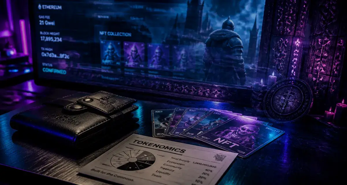 Jeux play-to-earn : cold wallet, NFT et tokenomics en blockchain