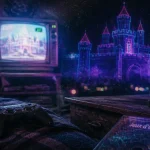 Jeux vidéo enfance : consoles cultes, souvenirs au salon, manette et télé.
