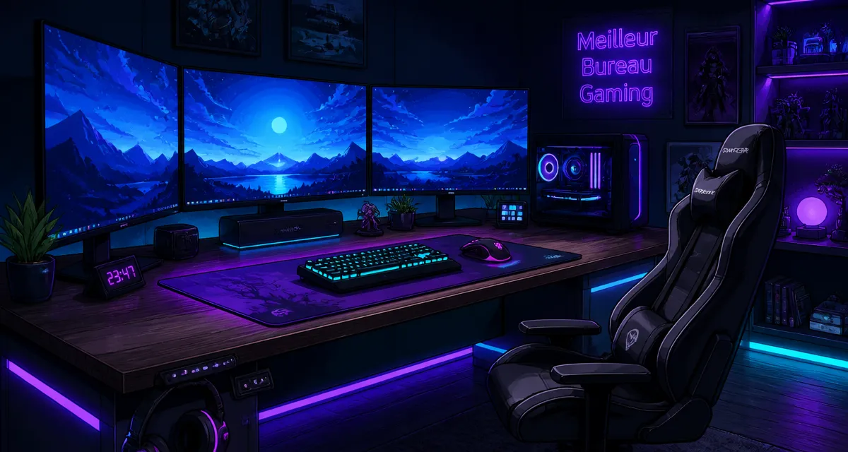 meilleur bureau gaming setup haut de gamme