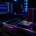 Meilleur processeur gaming : cache 96 Mo et socket, PC gaming nocturne