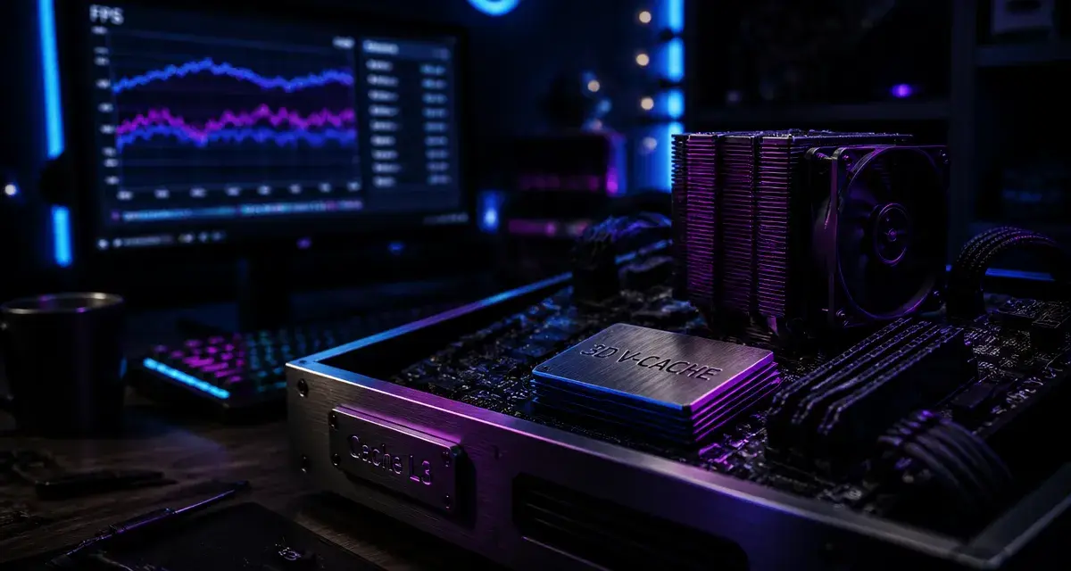 Meilleur processeur gaming : cache 96 Mo et socket, PC gaming nocturne