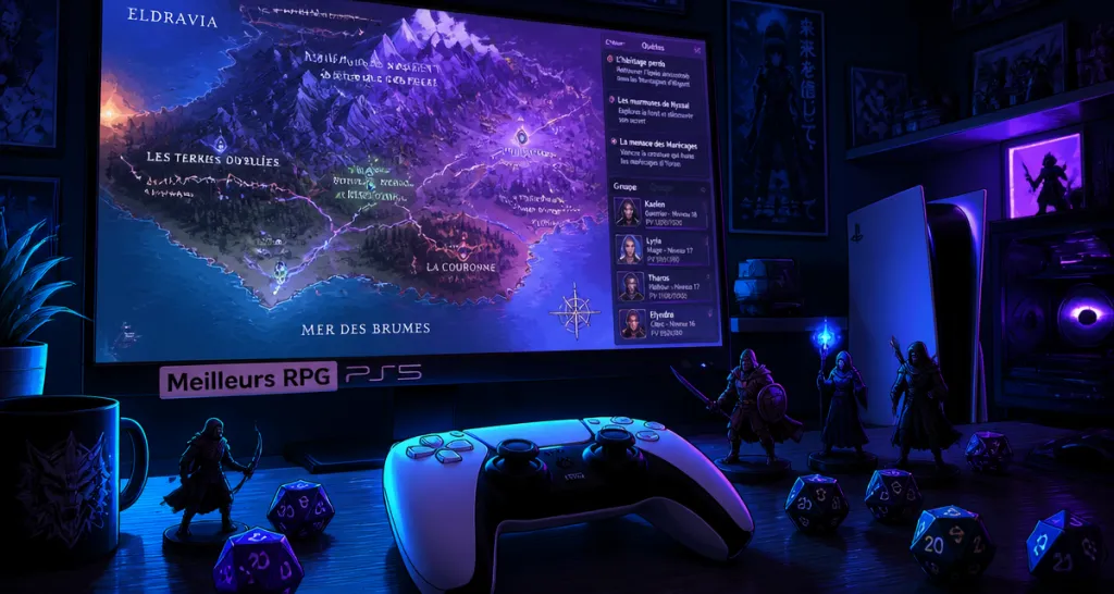 meilleur rpg ps5 manette et écran