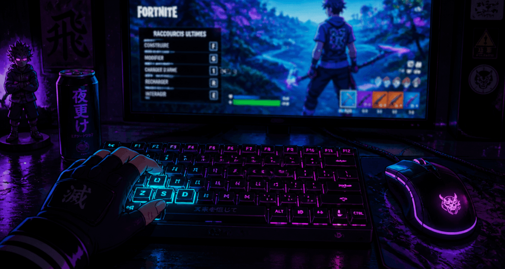 meilleur touches clavier souris fortnite sur bureau gamer