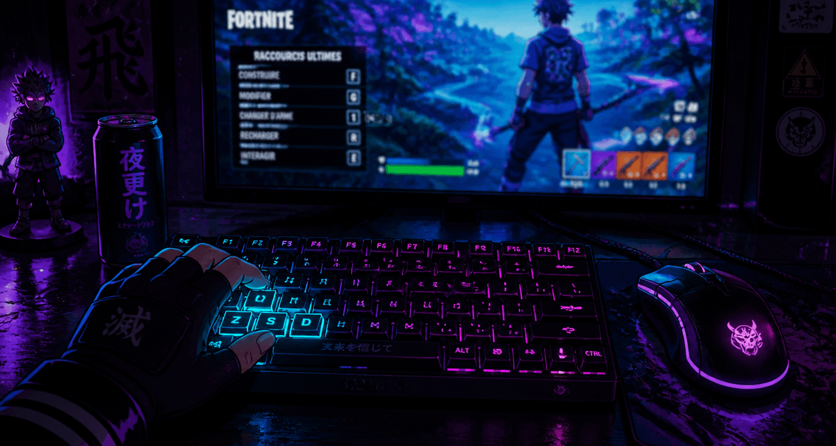 meilleur touches clavier souris fortnite sur bureau gamer