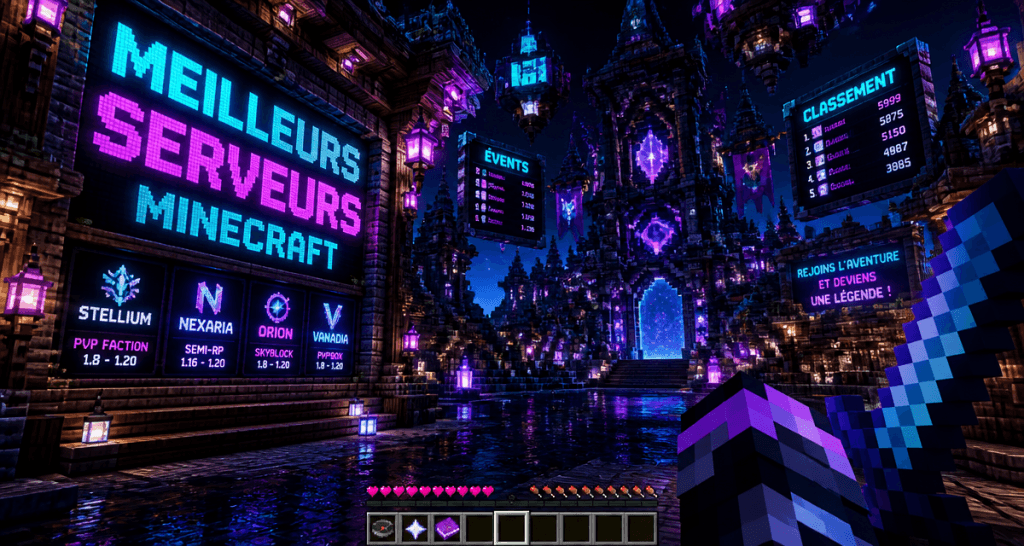 meilleurs serveurs minecraft hall médiéval
