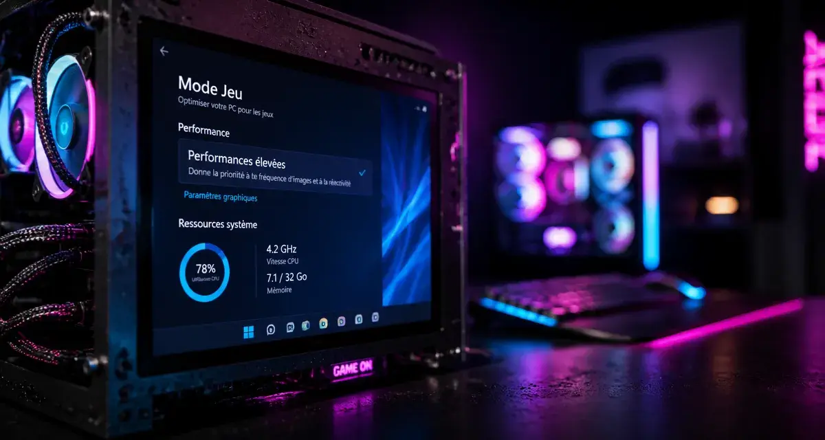 Optimiser Windows 11 gaming : Mode Jeu et performances élevées sur PC gaming