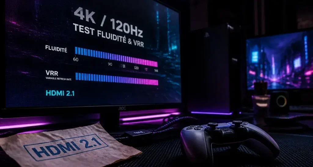 Quel ecran pour PS5 : 4K 120 Hz, HDMI 2.1, VRR