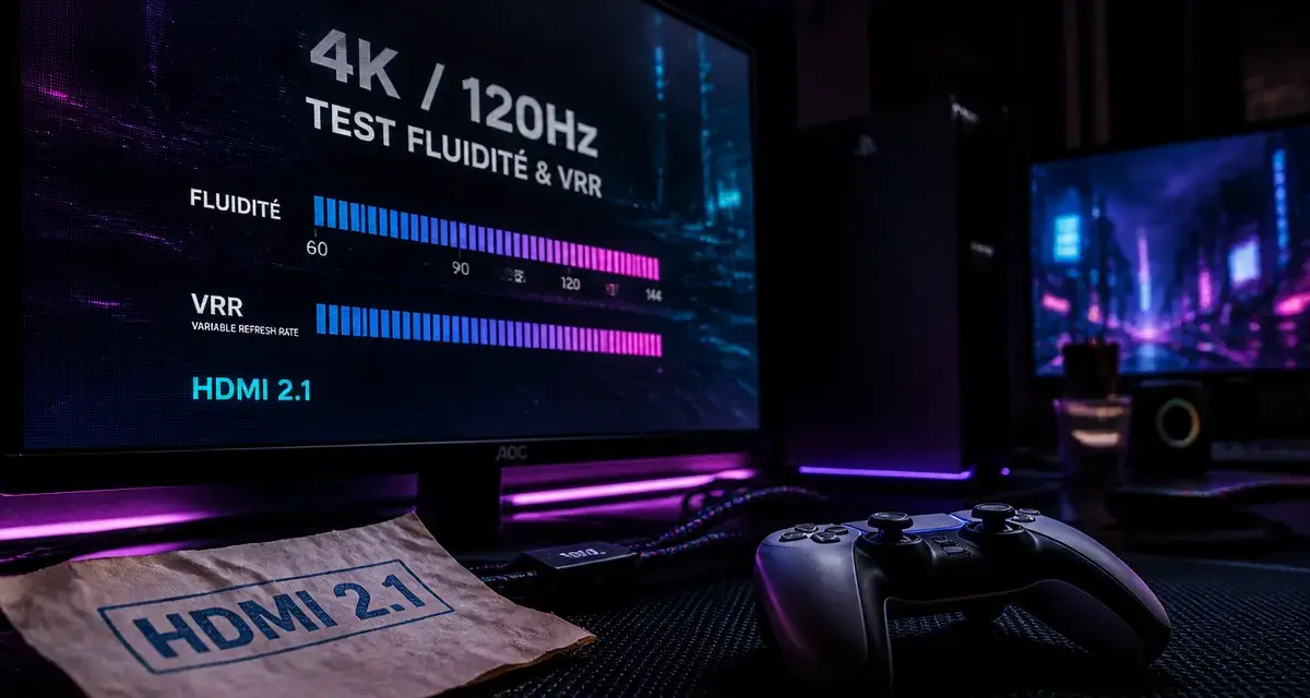 Quel ecran pour PS5 : 4K 120 Hz, HDMI 2.1, VRR