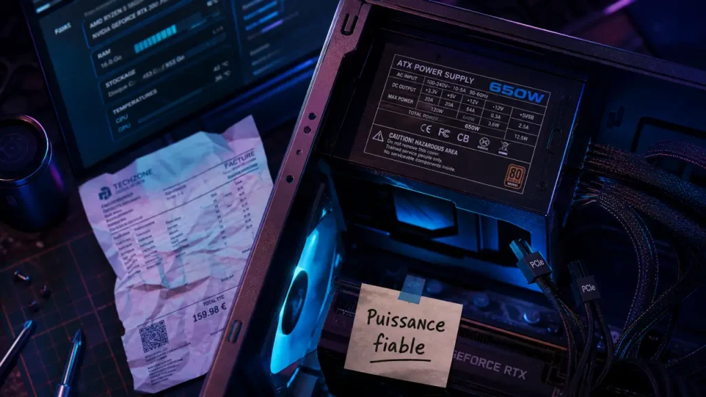Identifier son alimentation PC sans ouvrir le boîtier, les méthodes fiables avant un upgrade
