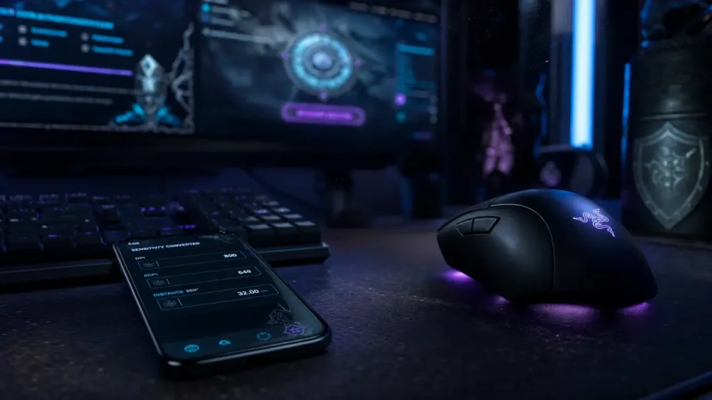 Convertir sa sensibilité souris : DPI, eDPI et distance 360° pour une visée constante