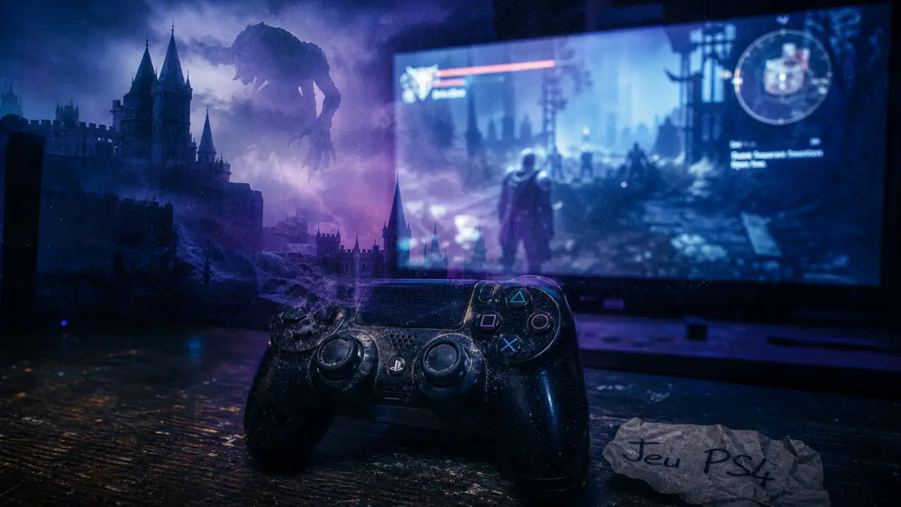 Jeux PS4 les meilleurs : manette PS4 et gameplay
