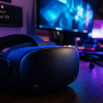 Meilleur casque VR : casque autonome en gaming nocturne