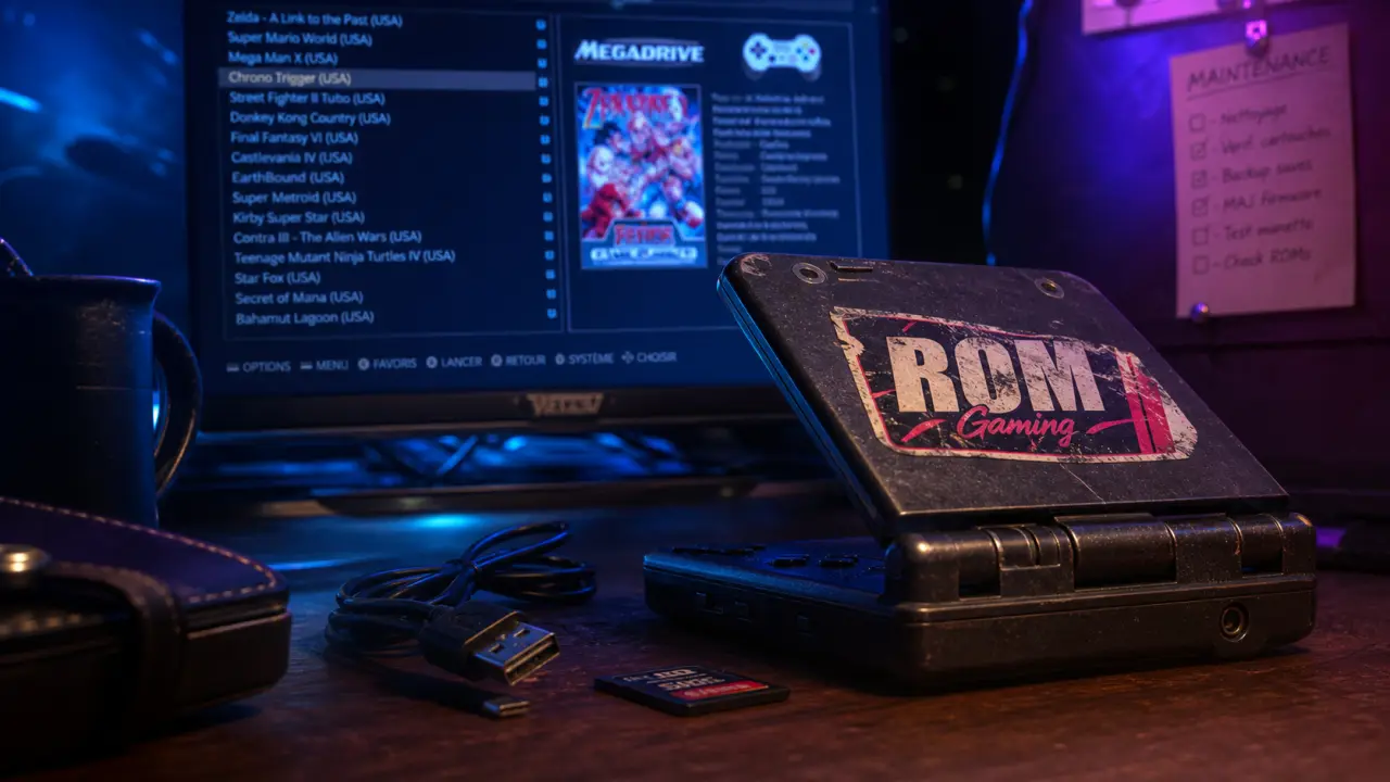 ROM gaming : émulation rétro sur console portable