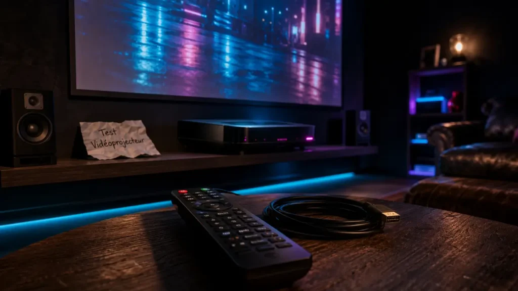 Luminosité, contraste et input lag : les critères qui changent vraiment un test vidéoprojecteur