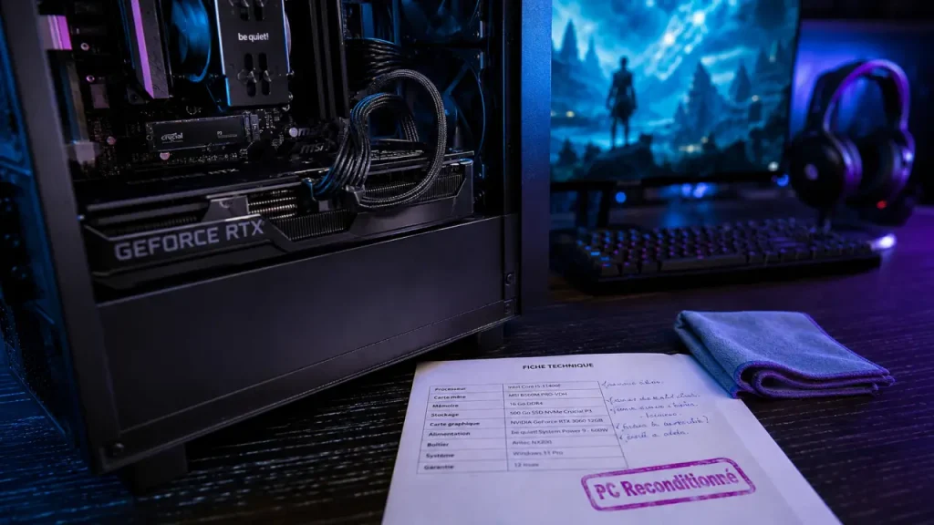 PC gamer reconditionné : payer moins cher sans sacrifier la carte graphique