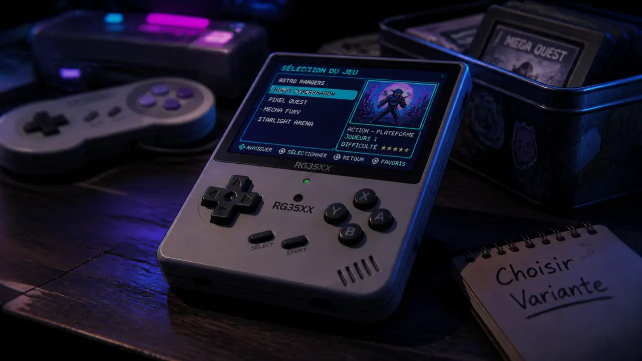 rg35xx Plus ou Pro : console rétro portable pour jeux classiques