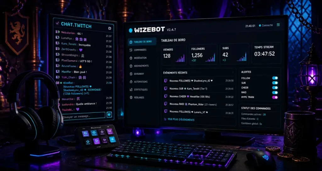 WizeBot : automatisez votre chat Twitch et gagnez en performance en 5 minutes