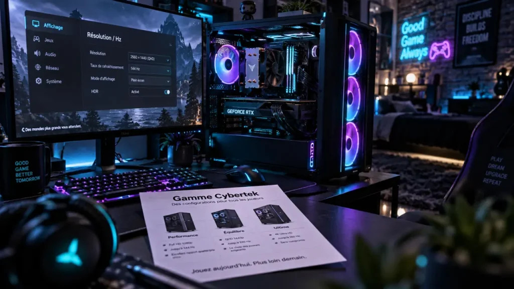 PC gamer Cybertek : Expert, Maître ou Légendaire, quelle gamme pour votre résolution ?