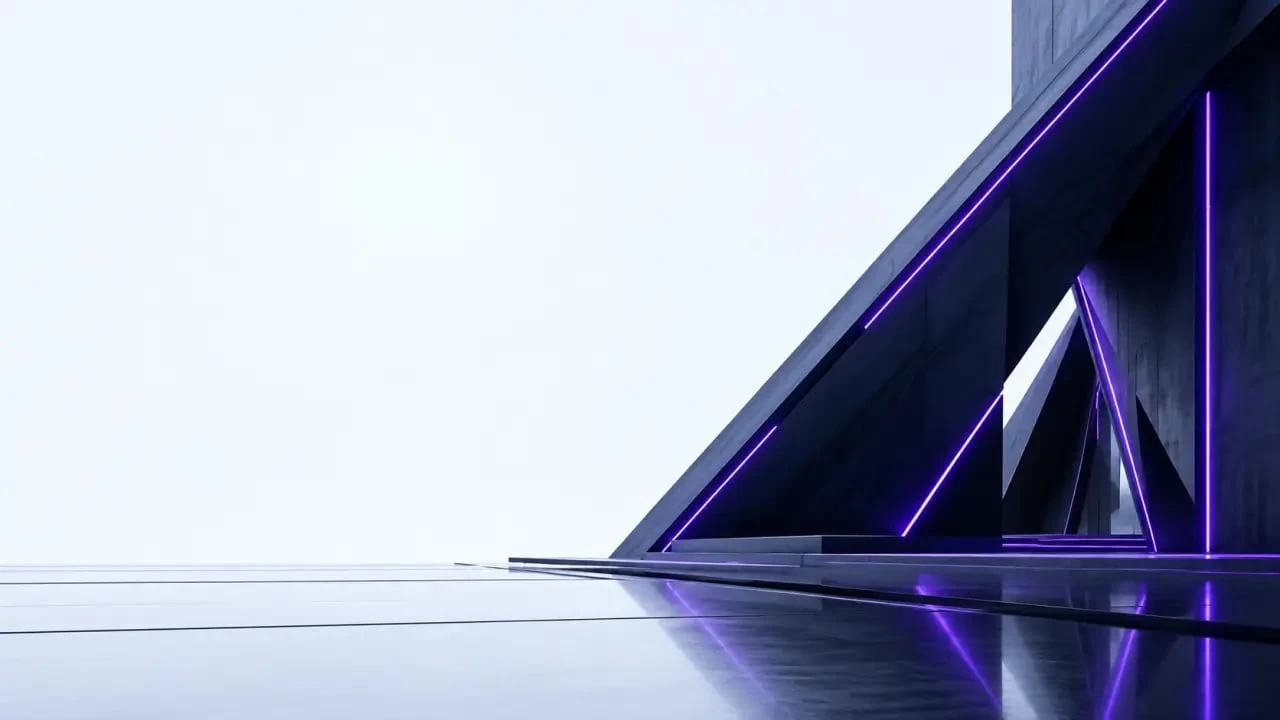 Fond d’écran PC gamer minimaliste futuriste en 16:9