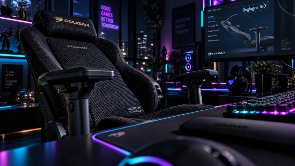 Fauteuil gaming Cougar : de 126° à 180°, les réglages qui changent vos sessions