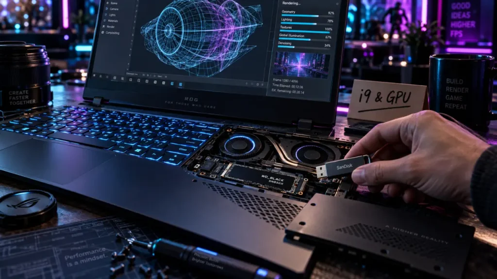 PC portable i9 : la puissance dépend surtout de l’équilibre entre GPU et refroidissement