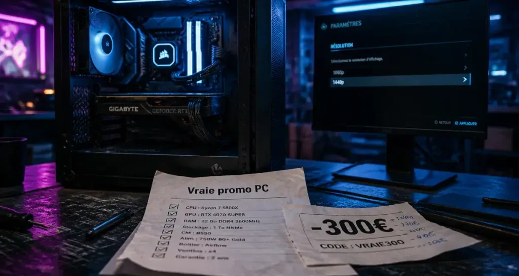 Promo PC gamer : la remise qui cache parfois une carte graphique trop faible