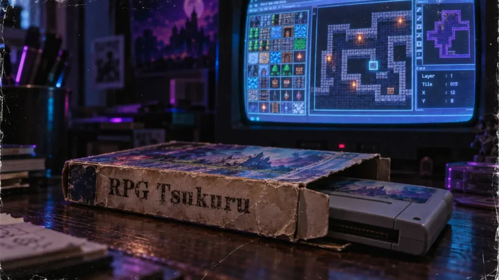 RPG Tsukuru est l’atelier japonais de RPG Maker, des cartes aux scripts