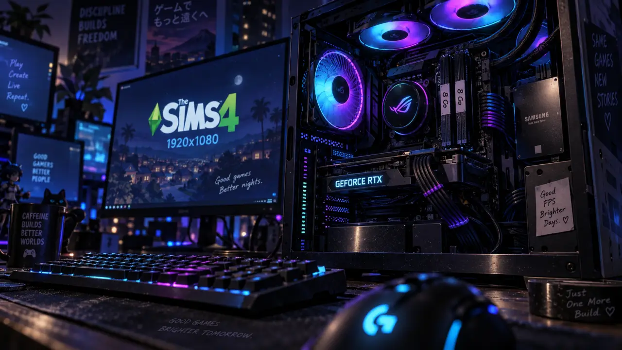Sims 4 pc gamer : 8 Go RAM et 50 Go pour extensions