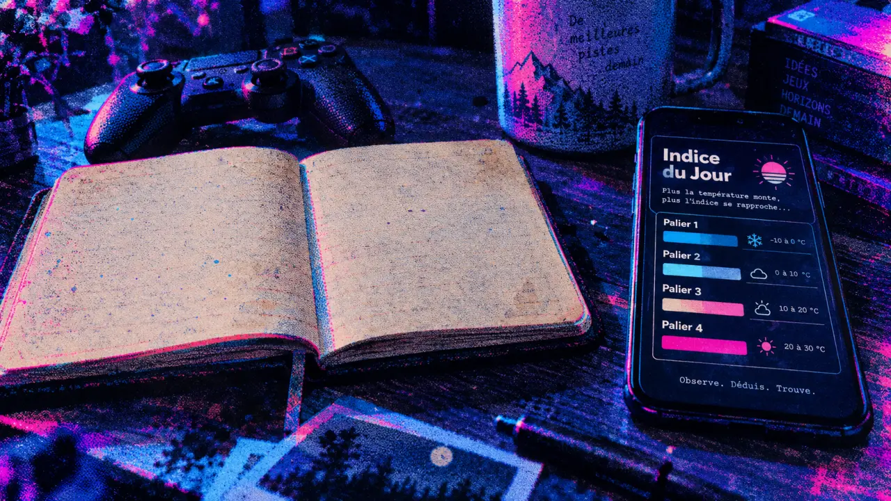 Cemantik indice : carnet et 4 paliers, trouver le mot