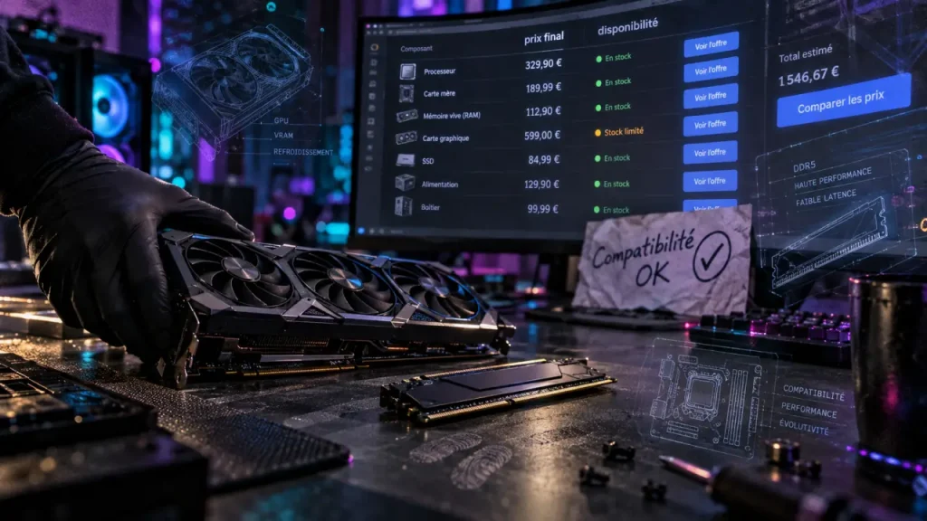 Comparateur de composants PC : comparez le prix final, les performances et la compatibilité