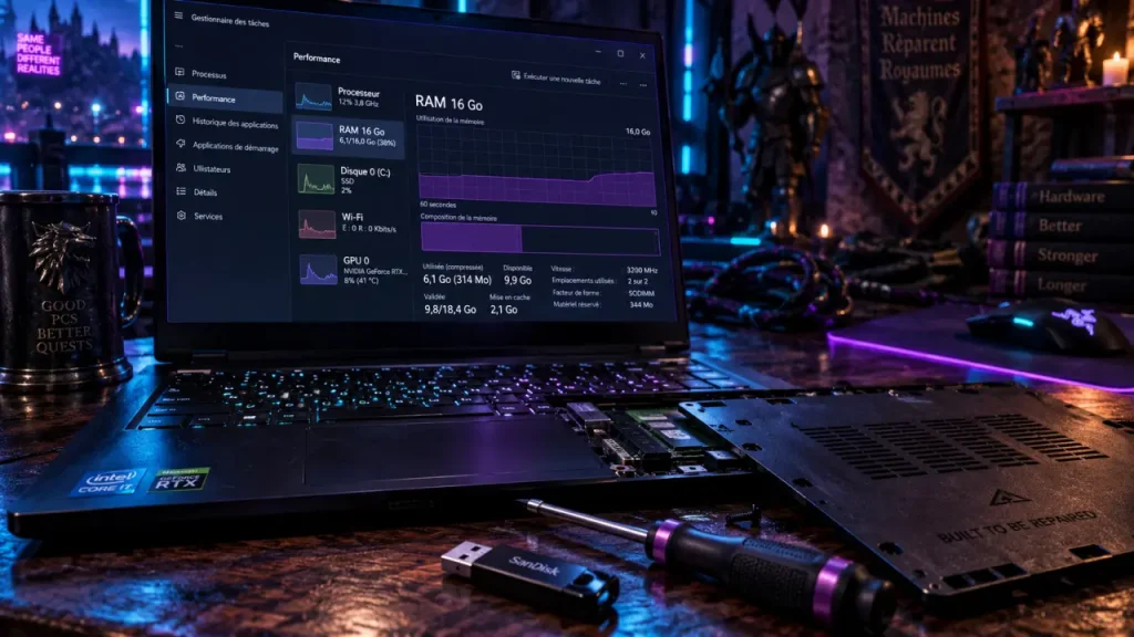 PC portable 16 Go de RAM : le bon équilibre, à condition de vérifier le reste