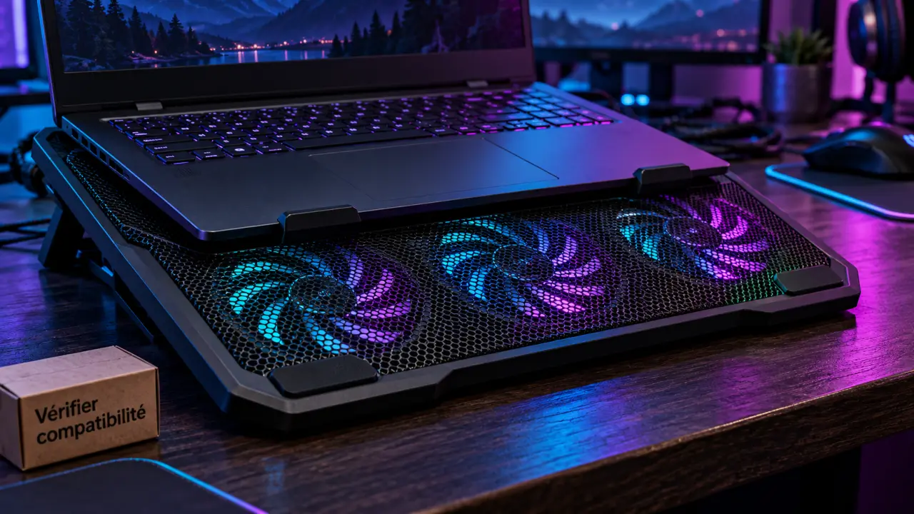 Refroidisseur pc portable en ligne : vérifier la compatibilité